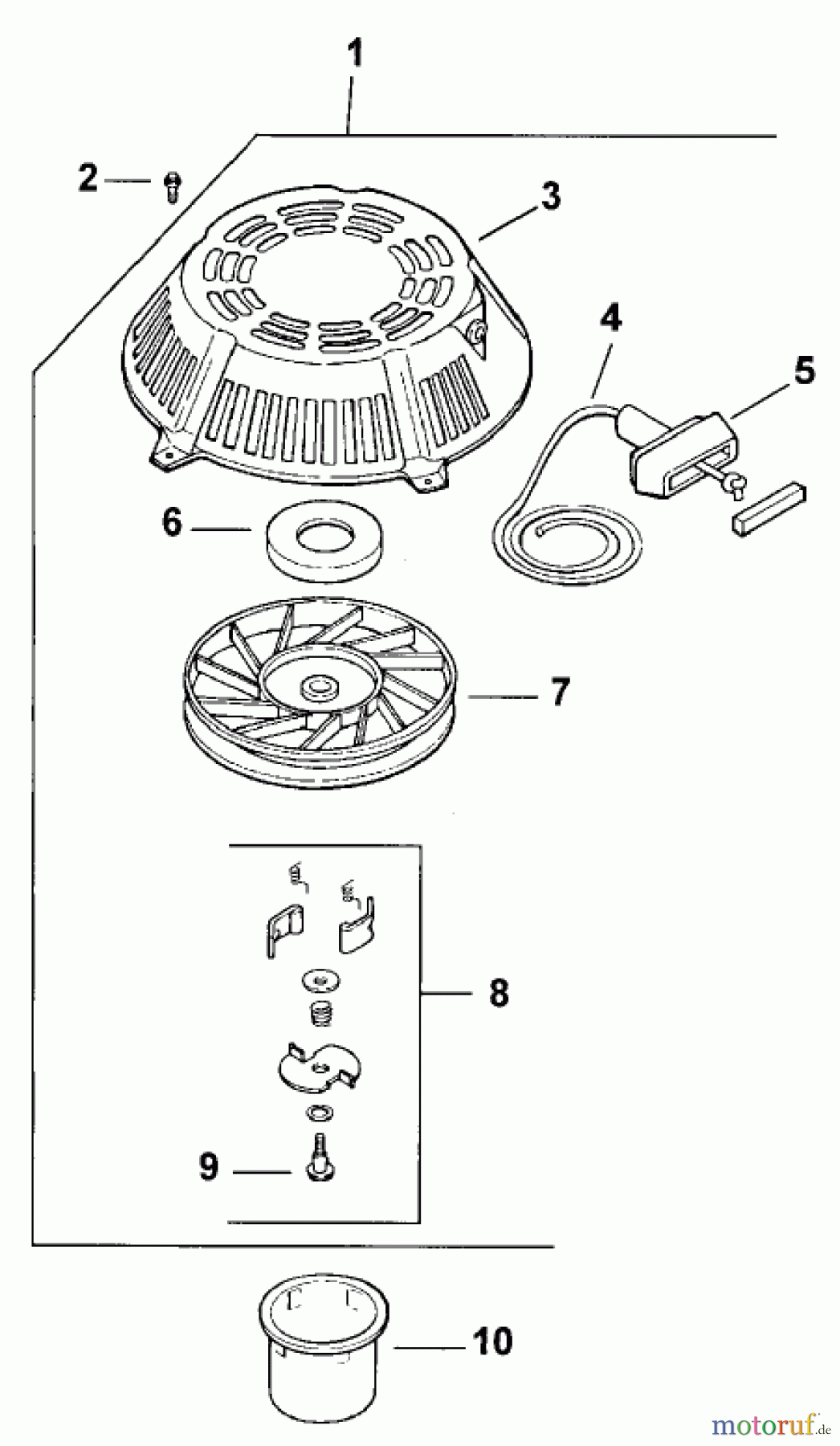  Rasenmäher Antrieb 30159 - Toro Mid-Size ProLine Traction Unit, Gear Drive, 13 hp (SN: 890001 - 899999) (1998) STARTER SYSTEM