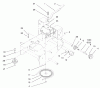 Rasenmäher Antrieb 30159 - Toro Mid-Size ProLine Traction Unit, Gear Drive, 13 hp (SN: 991180 - 999999) (1999) Ersatzteile TRANSMISSINO AND IDLER PULLEY ASSEMBLY