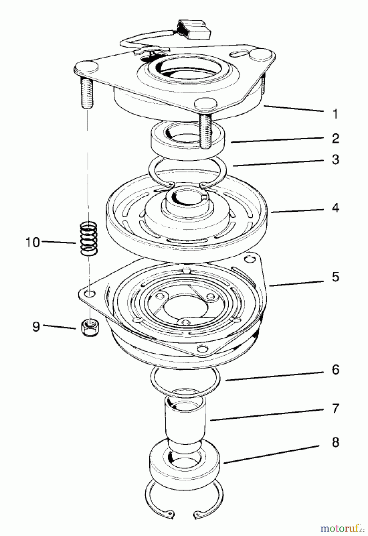  Rasenmäher Antrieb 30167 - Toro Mid-Size ProLine Traction Unit, Gear Drive, 12.5 hp (SN: 790001 - 799999) (1997) CLUTCH ASM NO.54-3200