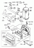 Rasenmäher Antrieb 30169 - Toro Mid-Size ProLine Traction Unit, Gear Drive, 17 HP (SN: 240000001 - 240999999) (2004) Ersatzteile AIR FILTER/MUFFLER ASSEMBLY KAWASAKI FH500V-AS25