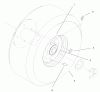 Rasenmäher Antrieb 30169 - Toro Mid-Size ProLine Traction Unit, Gear Drive, 17 HP (SN: 240000001 - 240999999) (2004) Ersatzteile WHEEL ASSEMBLY