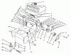 Rasenmäher Antrieb 30176 - Toro Mid-Size ProLine Traction Unit, Gear Drive, 14 hp (SN: 690001 - 691912) (1996) Ersatzteile FRAME ASSEMBLY