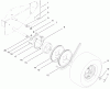 Rasenmäher Antrieb 30177 - Toro Mid-Size ProLine Traction Unit, Gear Drive, 15 hp (SN: 890001 - 899999) (1998) Ersatzteile BRAKE, WHEEL PULLEY & WHEEL ASSEMBLY