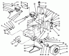Rasenmäher Antrieb 30185 - Toro Mid-Size ProLine Traction Unit, Hydro Drive, 14 hp (SN: 39000001 - 39999999) (1993) Ersatzteile WHEEL ASSEMBLY & HYDRAULIC COMPONENTS