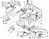 Rasenmäher Antrieb 30190 - Toro Mid-Size ProLine Traction Unit, Hydro Drive, 18 hp (SN: 49000001 - 49999999) (1994) Ersatzteile WHEEL ASSEMBLY & HYDRAULIC COMPONENTS