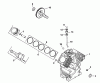Rasenmäher Antrieb 74180 (Z320) - Toro Z Master Traction Unit, without Mower or Bagger (SN: 790001 - 799999) (1997) Ersatzteile CRANKCASE - KOHLER ENGINE CH20S 64582
