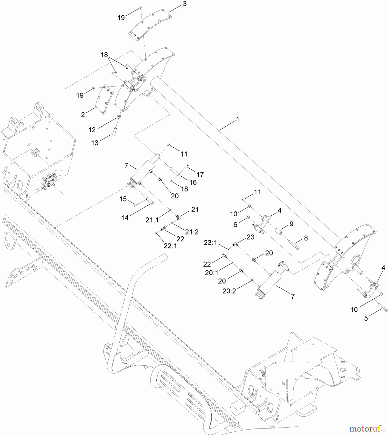  Zubehör 23823 - Toro 4045 Directional Drill with Cab (SN: 314000001 - 314999999) (2014) ROD LOADER CAM ASSEMBLY