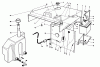 Rasen- und Garten Traktoren 30610 - Toro ProLine 120 Tractor (SN: 390001 - 399999) (1993) Ersatzteile HOOD, FUEL TANK & HYDRAULIC RESERVOIR ASSEMBLY