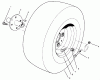 Rasen- und Garten Traktoren 30611 - Toro Groundsmaster 120 Tractor (SN: 990001 - 999999) (1999) Ersatzteile FRONT WHEEL ASSEMBLY