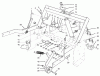 Rasen- und Garten Traktoren 30611 - Toro Groundsmaster 120 Tractor (SN: 210000001 - 210999999) (2001) Ersatzteile PARKING BRAKE AND LIFT FRAME ASSEMBLY