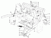 Rasen- und Garten Traktoren 30611 - Toro Groundsmaster 120 Tractor (SN: 690001 - 699999) (1996) Ersatzteile PARKING BRAKE & LIFT FRAME ASSEMBLY