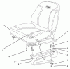 Rasen- und Garten Traktoren 30611 - Toro Groundsmaster 120 Tractor (SN: 690001 - 699999) (1996) Ersatzteile SEAT ASSEMBLY