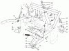Rasen- und Garten Traktoren 30611 - Toro Groundsmaster 120 Tractor (SN: 890001 - 899999) (1998) Ersatzteile PARKING BRAKE & LIFT FRAME ASSEMBLY
