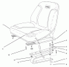 Rasen- und Garten Traktoren 30611 - Toro Groundsmaster 120 Tractor (SN: 890001 - 899999) (1998) Ersatzteile SEAT ASSEMBLY