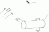 Rasen- und Garten Traktoren 30612 - Toro Groundsmaster 120 Tractor (SN: 990001 - 999999) (1999) Ersatzteile EXHAUST