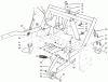 Rasen- und Garten Traktoren 30612 - Toro Groundsmaster 120 Tractor (SN: 990001 - 999999) (1999) Ersatzteile PARKING BRAKE & LIFT FRAME ASSEMBLY