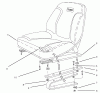 Rasen- und Garten Traktoren 30612 - Toro Groundsmaster 120 Tractor (SN: 220000001 - 220999999) (2002) Ersatzteile SEAT ASSEMBLY