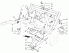 Rasen- und Garten Traktoren 30612 - Toro Groundsmaster 120 Tractor (SN: 790001 - 799999) (1997) Ersatzteile PARKING BRAKE & LIFT FRAME ASSEMBLY