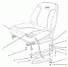 Rasen- und Garten Traktoren 30612 - Toro Groundsmaster 120 Tractor (SN: 790001 - 799999) (1997) Ersatzteile SEAT ASSEMBLY