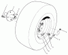 Rasen- und Garten Traktoren 30612 - Toro Groundsmaster 120 Tractor (SN: 890001 - 899999) (1998) Ersatzteile FRONT WHEEL ASSEMBLY