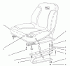 Rasen- und Garten Traktoren 30612TE - Toro Groundsmaster 120 Tractor (SN: 220000001 - 220999999) (2002) Ersatzteile SEAT ASSEMBLY