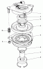Rasen- und Garten Traktoren 30718 - Toro ProLine 118 (SN: 3900001 - 3999999) (1993) Ersatzteile CLUTCH ASSEMBLY NO. 54-0220
