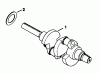 Rasen- und Garten Traktoren 30754 - Toro Groundsmaster 117 Tractor (SN: 6000001 - 6000401) (1986) Ersatzteile CRANKSHAFT-ENGINE KOHLER MODEL NO. KT17QS TYPE NO. 24324