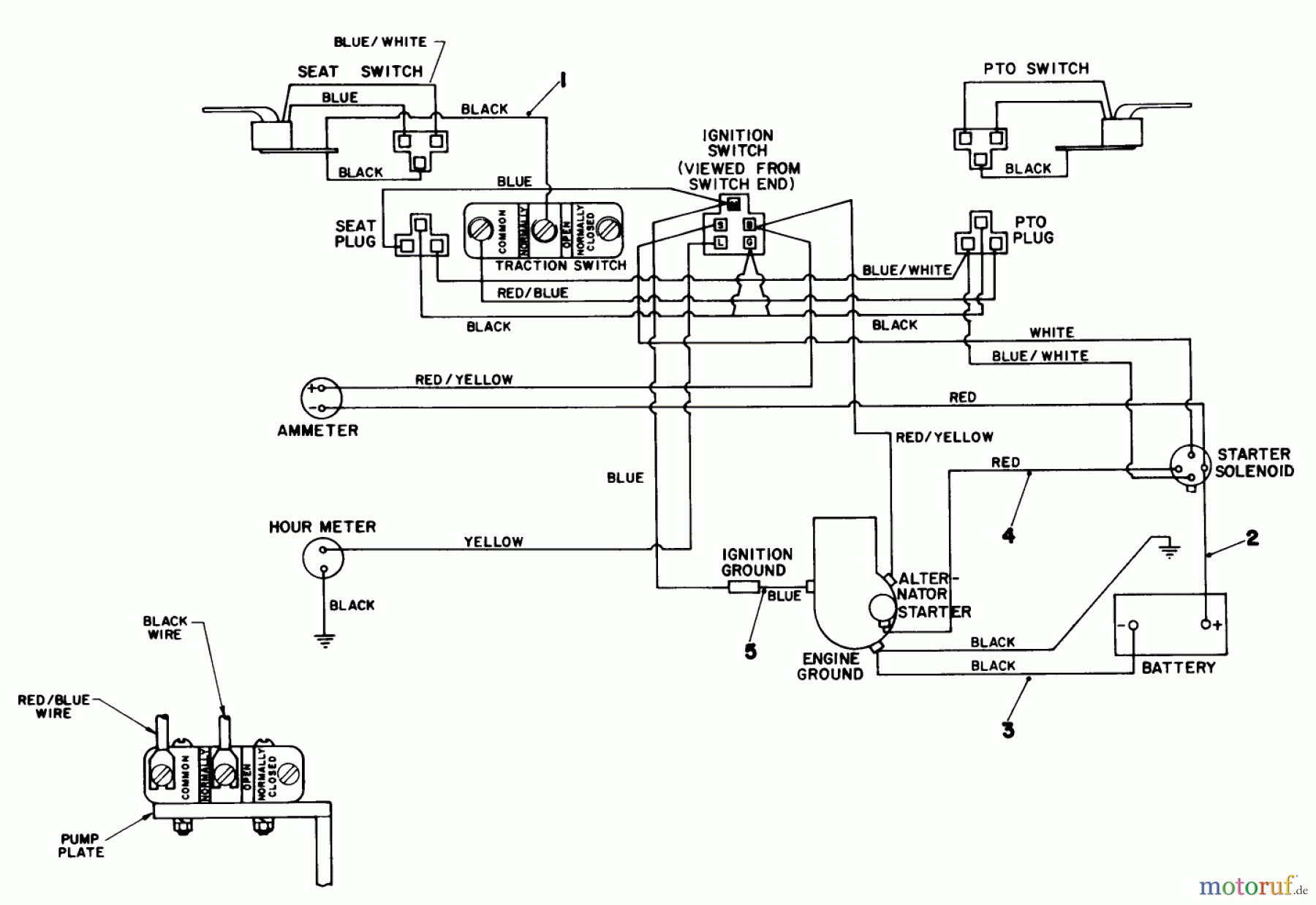  Rasen- und Garten Traktoren 30775 - Toro Groundsmaster 52 (SN: 100001 - 199999) (1981) ELECTRICAL SCHEMATIC