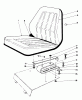 Rasen- und Garten Traktoren 30775 - Toro Groundsmaster 52 (SN: 400001 - 499999) (1984) Ersatzteile SEAT KIT MODEL NO. 30764