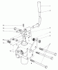 Rasen- und Garten Traktoren 30775 - Toro Groundsmaster 52 (SN: 600001 - 699999) (1986) Ersatzteile VALVE AND LEVER ASSEMBLY