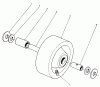 Rasen- und Garten Traktoren 30798 - Toro Groundsmaster 220 (SN: 0000001 - 0999999) (1990) Ersatzteile PHENOLIC WHEEL ASSEMBLY NO. 27-1050 (OPTIONAL)