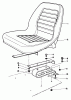 Rasen- und Garten Traktoren 30798 - Toro Groundsmaster 220 (SN: 0000001 - 0999999) (1990) Ersatzteile STANDARD SEAT KIT MODEL NO. 30769
