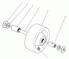 Rasen- und Garten Traktoren 30798 - Toro Groundsmaster 220 (SN: 2000001 - 2999999) (1992) Ersatzteile PHENOLIC WHEEL ASSEMBLY NO. 27-1050 (OPTIONAL)