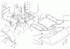 Rasen- und Garten Traktoren 74101 (620-Z) - Toro Tractor (SN: 490001 - 499999) (1994) Ersatzteile FENDERS & FLOOR PAN ASSEMBLY