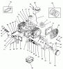 Rasen- und Garten Traktoren 74041 (616-Z) - Toro Tractor (SN: 39000001 - 39999999) (1993) Ersatzteile ENGINE CYLINDER BLOCK ASSEMBLY