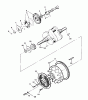 Rasen- und Garten Traktoren 74140 (724-Z) - Toro Tractor (SN: 39000001 - 39999999) (1993) Ersatzteile CRANKSHAFT, CAMSHAFT AND FLYWHEEL