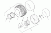 Rasen- und Garten Traktoren 74140 (724-Z) - Toro Tractor (SN: 590001 - 599999) (1995) Ersatzteile WHEELS AND TIRES
