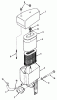 Rasen- und Garten Traktoren Y1-12OE01 - Toro 612-Z Tractor (1990) Ersatzteile AIR CLEANER-612-Z