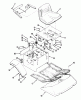 Rasen- und Garten Traktoren Y1-12OE02 - Toro 612-Z Tractor (SN: 1000001 - 1999999) (1991) Ersatzteile FENDERS, FLOOR PAN AND SEAT