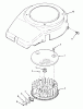 Rasen- und Garten Traktoren Y1-12OE02 - Toro 612-Z Tractor (SN: 1000001 - 1999999) (1991) Ersatzteile FLYWHEEL AND COVER-612-Z