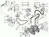 Rasen- und Garten Traktoren Y1-20OE03 - Toro 620-Z Tractor (SN: 2000001 - 2999999) (1992) Ersatzteile TRANSMISSION & DRIVE SYSTEM ASSEMBLY