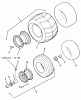 Rasen- und Garten Traktoren Z1-24OE03 - Toro 724-Z Tractor (1990) Ersatzteile WHEELS AND TIRES