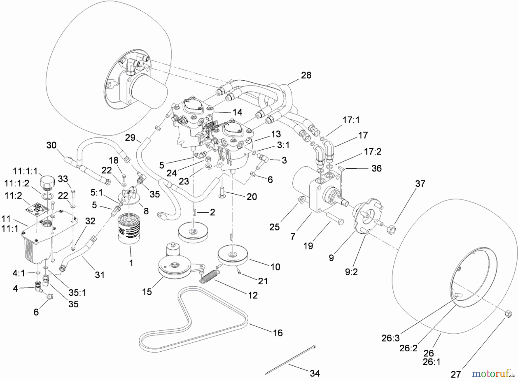 Mäher, Stand-on 79534 - Toro GrandStand Mower, 36