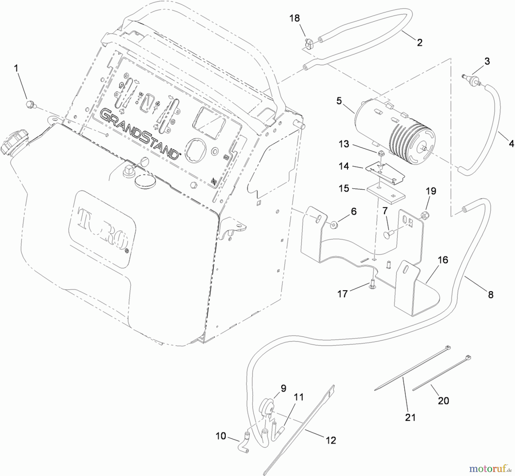 Mäher, Stand-on 79548 - Toro GrandStand Mower, 48