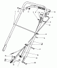 Rasenmäher 22015 - Toro Walk-Behind Mower (SN: 4000001 - 4999999) (1984) Ersatzteile HANDLE ASSEMBLY (MODEL 22020)