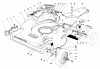 Rasenmäher 22015 - Toro Walk-Behind Mower (SN: 4000001 - 4999999) (1984) Ersatzteile HOUSING ASSEMBLY (MODEL 22015)
