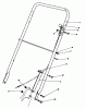 Rasenmäher 22020 - Toro Walk-Behind Mower (SN: 5000001 - 5999999) (1985) Ersatzteile HANDLE ASSEMBLY (MODEL 22015)