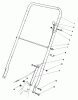 Rasenmäher 22030 - Toro Walk-Behind Mower (SN: 7000001 - 7999999) (1987) Ersatzteile HANDLE ASSEMBLY (MODEL 22030)