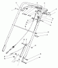Rasenmäher 22030 - Toro Walk-Behind Mower (SN: 7000001 - 7999999) (1987) Ersatzteile HANDLE ASSEMBLY (MODEL 22035)