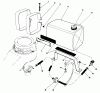 Rasenmäher 22035 - Toro Walk-Behind Mower (SN: 8002990-8999999) (1988) Ersatzteile GAS TANK ASSEMBLY